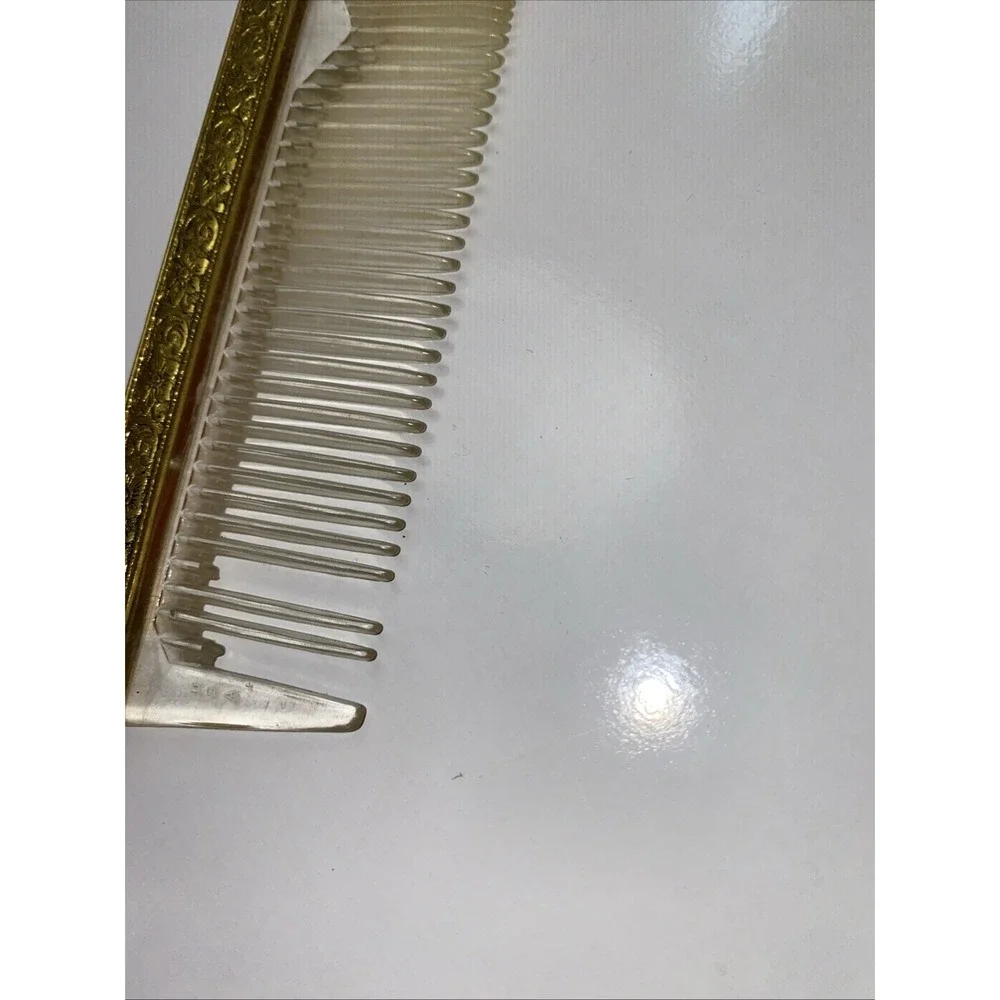 Apollo Ormolu‎ Vanity Set of 4 Hollywood Regency Filigree Mirrors Comb Brush Vtg